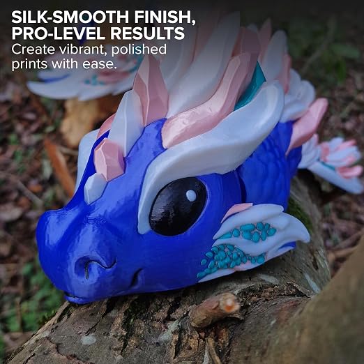 Polymaker Panchroma Silk PLA Filament 1.75mm for 3D Printing, 1kg, White | Neatly Wound, High-Gloss Finish PLA, Easy Print & Smooth Feeding, Compatible with Bambu Lab & Most 3D Printers
