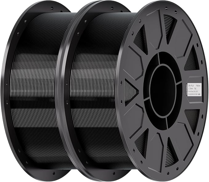 Creality Ender PETG 3D Printer Filament 1.75mm 1KG (2.2lbs), High Precision, Strong Toughness, Odorless, Better Flow, Moistureproof 3D Printing Ender PETG Filament, Black & Black