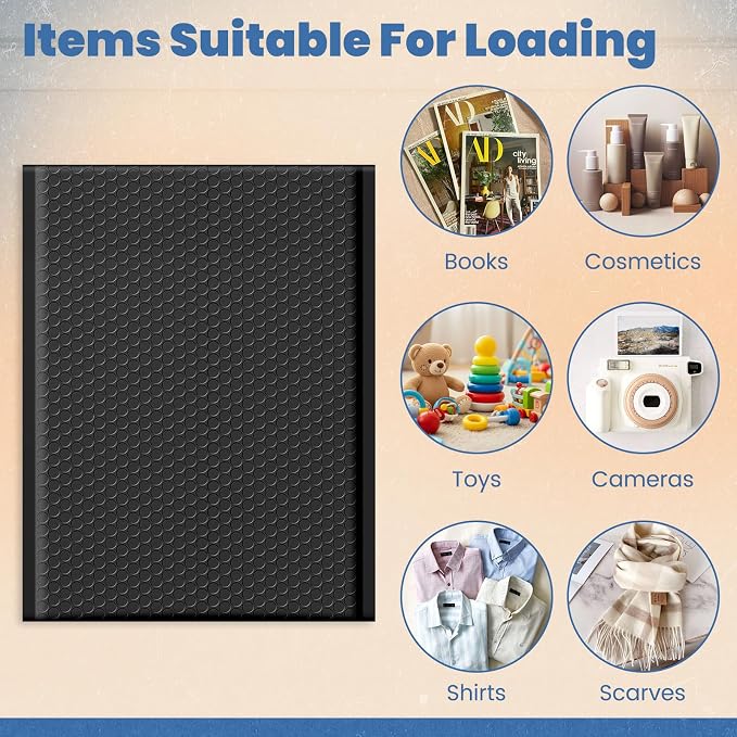 Fuxury Bubble Mailers 10x13 Inch Black 25 Pack Padded Envelopes Thick Mailing Envelopes Bubble Opaque Padded Mailers Shipping Bags for Mailing Book Makeup Small Business