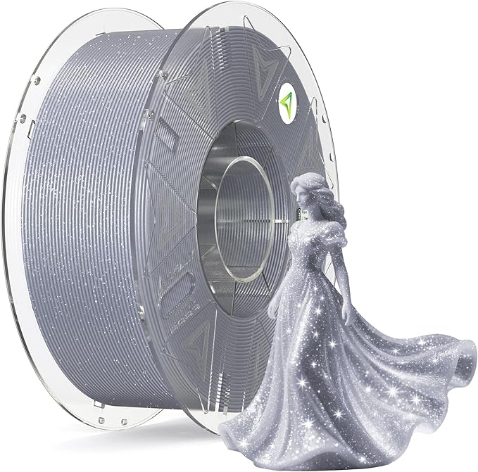 Creality Hyper PLA Starry Galaxy 3D Printer Filament, Sparkle PLA 1.75mm, Shimmering Stardust Finish, High Speed RFID Smart Filament, Smooth Shine Fits for Most 3D Printers