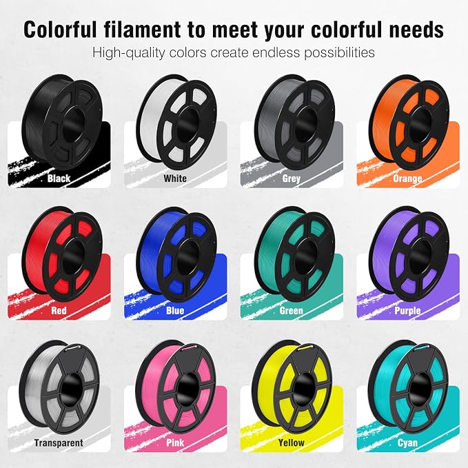 SUNLU 3D Printer ASA Filament 1.75mm, 1KG（Green） | UV/Rain/Heat Resistant Tough 3D Printer Filament, Great for Printing Outdoor Functional Mechanical Parts, 1kg Spool (2.2lbs)