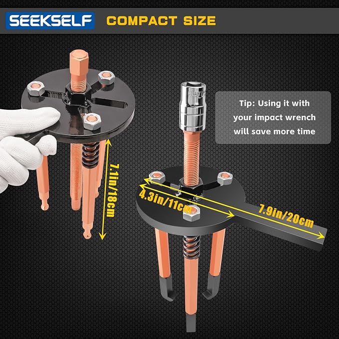 36-in-1 Bearing Puller Set, Inner Bearing Puller Separator Kit, Blind Hole Bearing Removal Tool Bearing Disassembly Gear Puller, Blue
