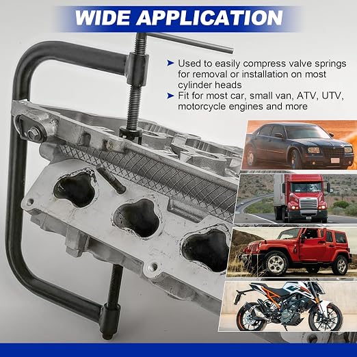 DASBEET Engine Brake Cylinder Hone 3 inch & Valve Spring Compressor & Valve Lapper Set
