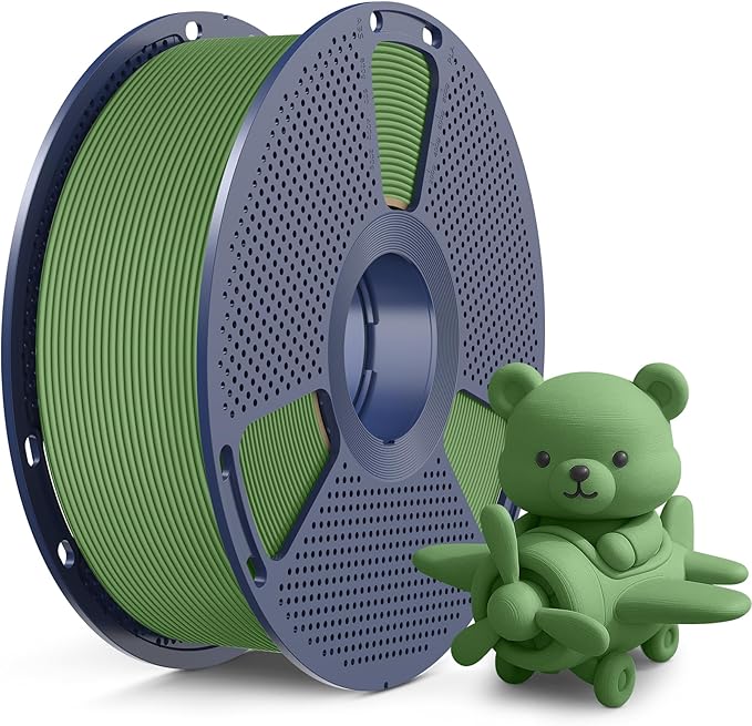 SUNLU High Speed Matte PLA 3D Printer Filament 1.75mm, Matte Olive Green, 1KG