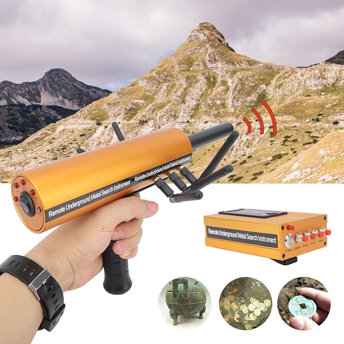 Gold Detector Underground, Ground Penetrating Metal Detector, Metal Pinpointer, 30m Depth 1200m Range 6 Antenna Accurate Finding Gold Detector