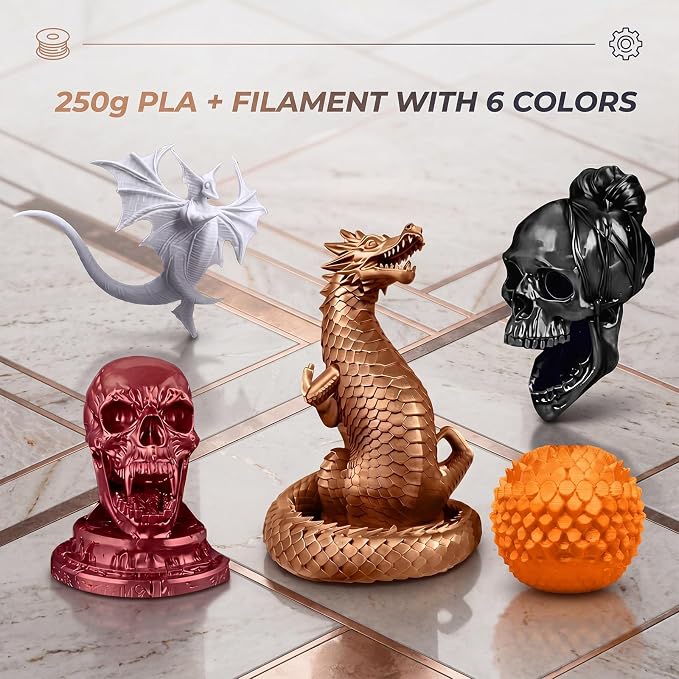 Pangda 3D Printer Filament Bundle 1.75mm Multicolor Matte or Silk PLA Filament 3D Printing Material for Halloween Thanksgiving Day Christmas Easter Holiday Crafting Decorations (Industrial Color)