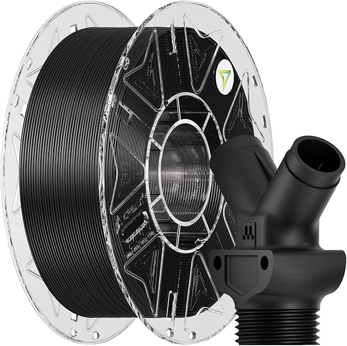 Creality Carbon Fiber PETG Filament 1.75 mm 1KG, Hyper PETG-CF Filament, Matte Finish, Heat-Resistant, High Strength & Outdoor Durable, High Speed 30-600mm/s, Fits for Most 3D Printers, (Black)
