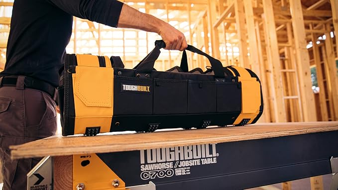 ToughBuilt – 30" Modular Tote Tool Bag, 68 Pockets & Loops, Removable Soft Boxes & Dividers for Electrical, Maintenance & Jobsite Tool Organization (TB-81-30)