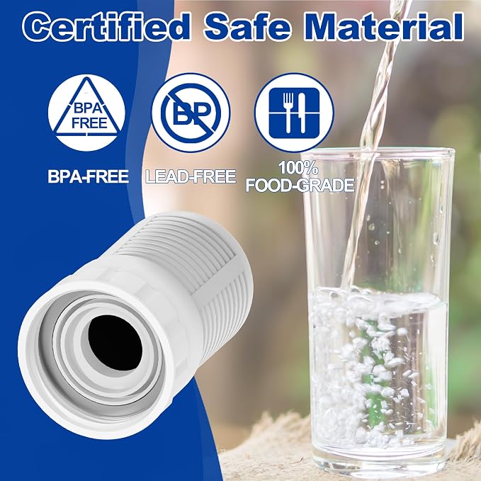 Water Filter, Replacement Compatible with Seychelle Water Filter Pitcher 32 oz/Dual-Filter 64 oz pH Enhancing Filtration, 4 Count