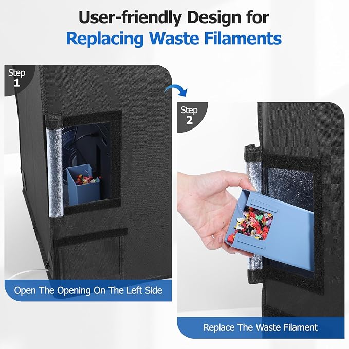 YOOPAI 3D Printer Enclosure with LED Light for AD5X / AD5M 3D Printers, Premium Dustproof Tent Constant Temperature Protective Cover