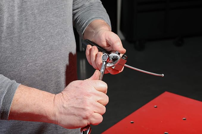 ARES 18025-3/16-Inch Double Flaring Tool - Includes Flaring Tool and Op1/Op2 Punch - Creates Double Flares on 3/16-Inch Steel, Nickel & Copper Tubing