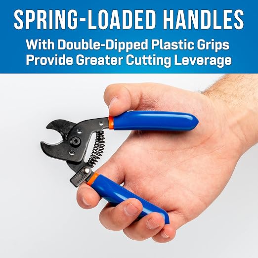 Jonard Tools JIC-500 Compact Cable Cutter for Twisted Pair Network Cables, CAT5, CAT5e, CAT6, CAT6A