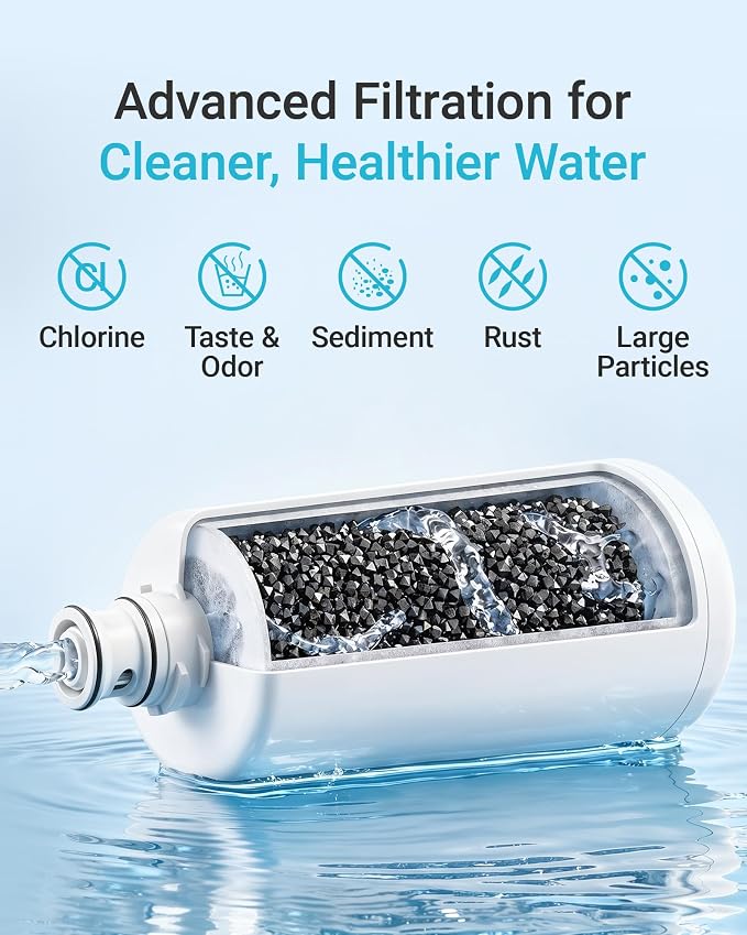 AQUA CREST F-601R Water Filter Cartridge, Replacement for InSinkErator® F-601R Filter Cartridge, NSF/ANSI 42 Certified for More Pure Enjoyment, 2 Pack