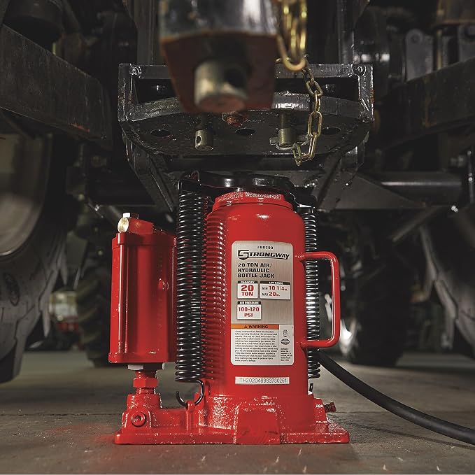 Strongway 20-Ton Air/Hydraulic Bottle Jack