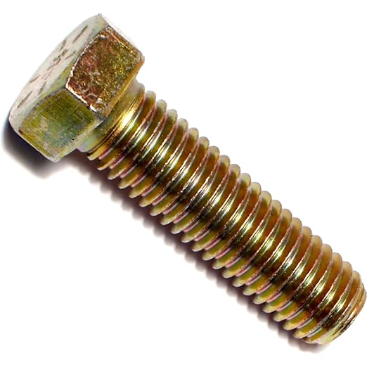 Hard-to-Find Fastener Grade 8 Hex Cap Coarse Large Bolts, Midwest Assortment Refill, Steel Hex Bolts for Construction, Home Improvement, 9/16-12 x 2 - Inch, Pack of 4