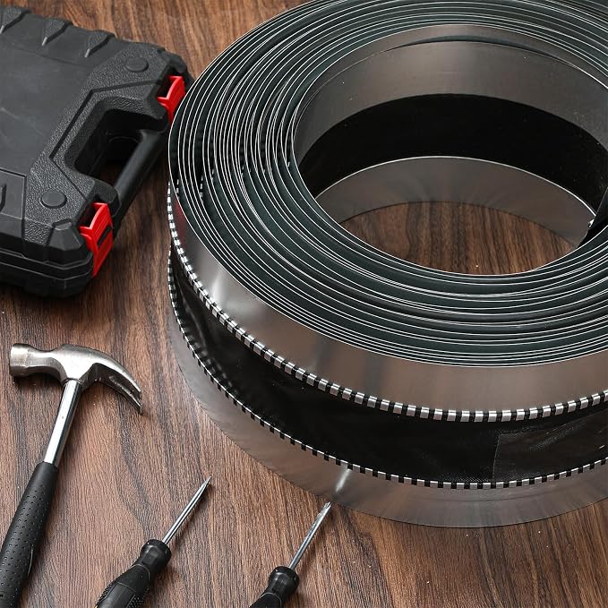 Zonon 7-1/2 x 50 ft Vinyl Flexible Duct Connector Canvas Duct Connector Roll for Dryers Range Hoods HVAC Kitchen and Other Household Scenarios