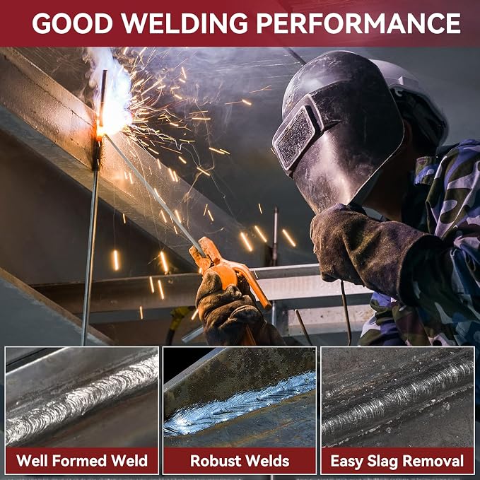 ARCCAPTAIN E6011 Welding Rod 1/8" 5LB Carbon Steel Welding Sticks Electrodes, Welding Rods ARC Welding Equipment