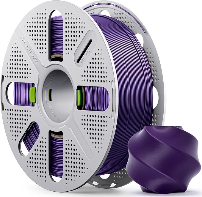 PLA Basic, Pre-Dried Filament with Quick-Swap Reusable Spool 1kg (2.2lbs), 1.75mm 3D Printing Filament, Compatible with Bambu Lab 3D Printers – Indigo Purple