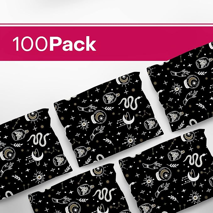 Package Mint Poly Mailers 14x19 100 Pack | Waterproof & Tear Resistant Mailing Envelopes | Small Business Supplies | Shipping Bags for Clothes | Cute Small Business Bags - Celestial Magic