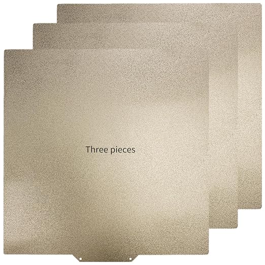 3-Pack PEI Build Plate 330×330mm for Neptune 3 Plus, Double Sided Textured PEI Print Bed for Qidi X Max 3, Getch A30 Pro, Neptune 4 Plus, Tronxy X3S/X5S/X5S Pro, Raise MAX3 Pro 2/Pro 2 Plus 3D Printer
