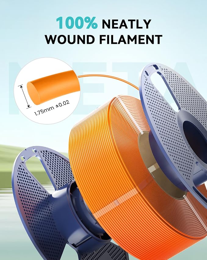 SUNLU High Speed PLA Filament 1.75mm, 4x1KG Meta Bundle | ±0.02mm accuracy, tough impact resistant, vacuum packed, fits FDM printer,4x1KG,Cream White+Olive Green+Sakura Pink+Chocolate