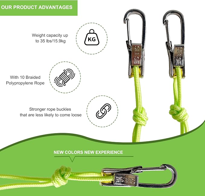 Rope Tightening Tool & Tensioner: Retractable Rope with Alloy Buckle for Outdoor Enthusiasts - Perfect for Camping Tent Building, Tarp Tie Downs, Hammock Installation & Outdoor Gear Securing