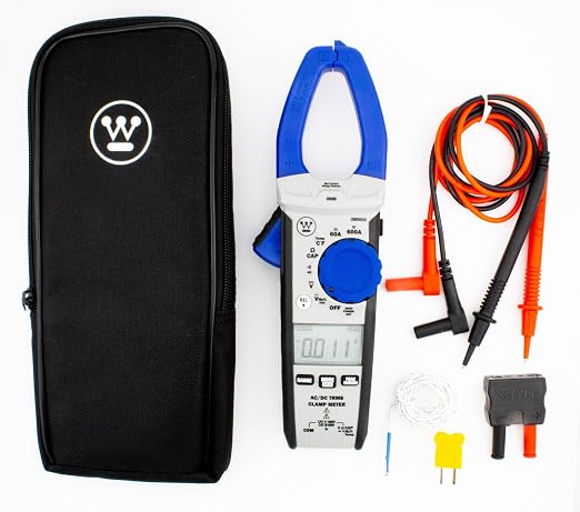 Westinghouse RMS Digital Auto-Ranging 6000 Counts Clamp Meter and Dual Range Non-Contact Voltage Detector