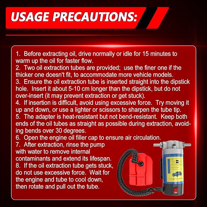 Oil Pump Compatible with Milwaukee 18V Battery(No Battery), 100W Oil Extractor Pump Oil Removal Pump for Oil Change, Electric Transfer Oil Pump with 2 Pipes for Cars Motorcycles RVs Boats