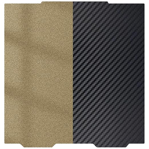 Upgraded Prusa XL PEI Build Plate Carbon Fiber Film PET Printed Bed Smooth and Textured Double Sides Platform Replacement 365x365mm for Prusa 3D Printer..