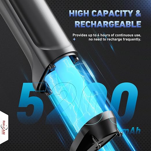 Ralcam 360° Articulating Borescope, 6.2mm/0.24in Slim Probe | 4X Zoom, Joystick 4 Ways Endoscope Inspection Camera with Light for Automotive Engine, HVAC, Mechanics