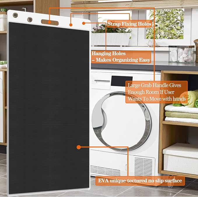 Appliance Slider with Pull Strap, 49" X 30", Heavy Duty Moving Mat Furniture Sliders for Ultimate Floor Protection Appliance Moving Mat Glides Easily