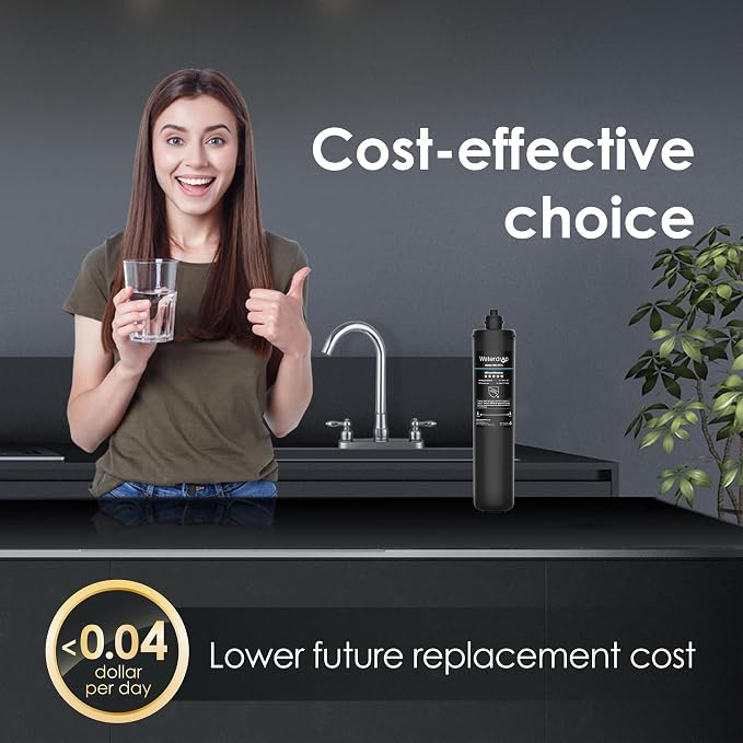 Waterdrop 15UA Under Sink Water Filter System and Waterdrop RF15 Replacement Filter Cartridge for 15UA/15UB/15UC Under Sink Water Filter