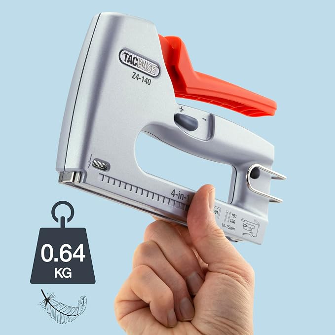Tacwise 1765 Z5-53 (JT21) Heavy Duty 5-in-1 Metal Staple/Nail Gun with 4000 Staples, 2000 Nails and Staple Remover, Stapler and Brad Nailer for Professional and DIY Tasks