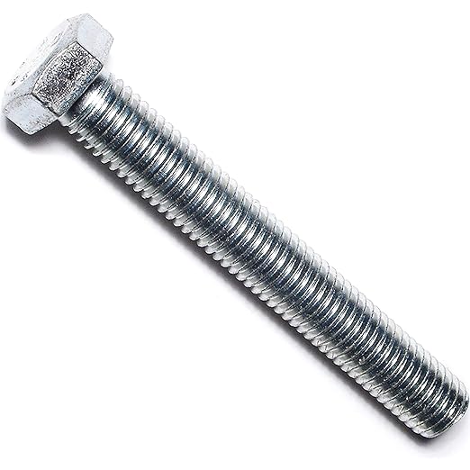 Hard to Find Fastener Tap Hex Bolts, Durable Corrosion-Resistant Steel Hex Head Bolt for Home Improvement, DIY, Construction, 5/8-11 x 4-1/2, Pack of 25