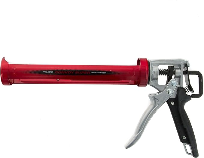 Tajima CNV100SP Convoy Super 12" Caulk Gun, Black/Red