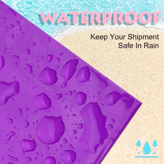 UCGOU Poly Mailers 19x24 Inch Purple 50 Pack Extra Large Shipping Bags Strong Thick Mailing Envelopes Self Seal Adhesive Waterproof and Tear Proof Boutique Postal for Clothing Quilt and More