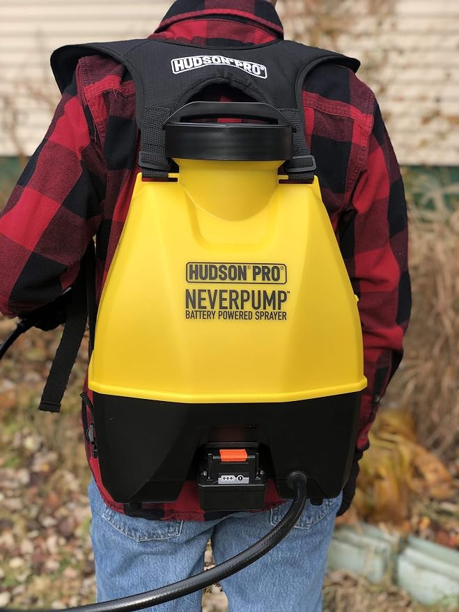 HUDSON 19001 4 Gallon NeverPump Bak-Pak Sprayer, Yellow