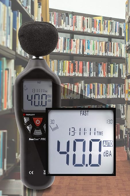 Triplett 3550 SoniChek PRO Professional Decibel Sound Level Meter with Certificate of Calibration to NIST