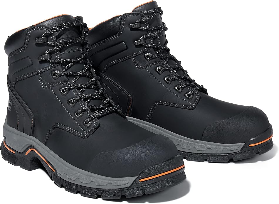 Timberland PRO Men's 6 Inch Stockdale Grip Max Alloy Toe Work and Hunt Boot