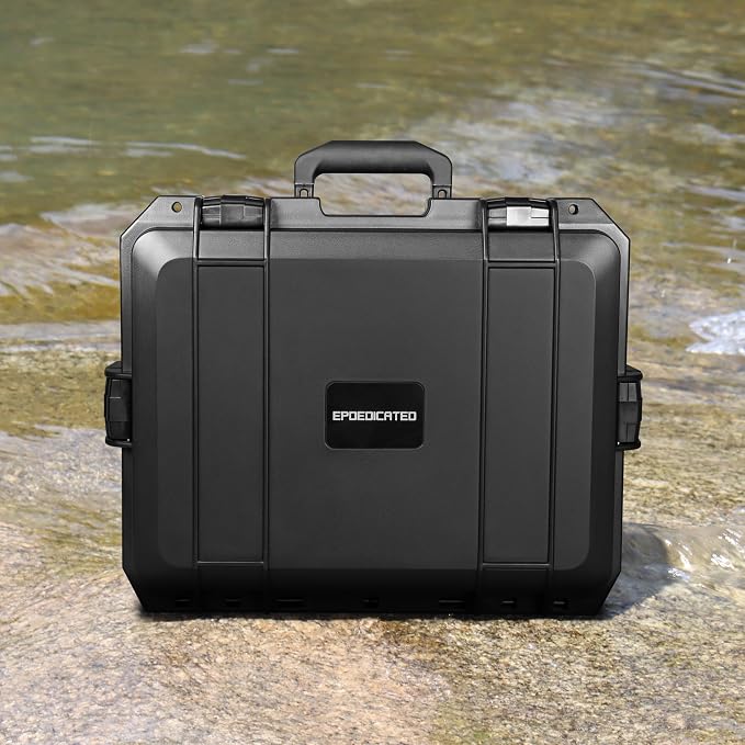 IP67 Hard Protective Case with Custom Pick-and-Pull Foam, Shockproof For Camera Drones Equipment Storage, 18" in