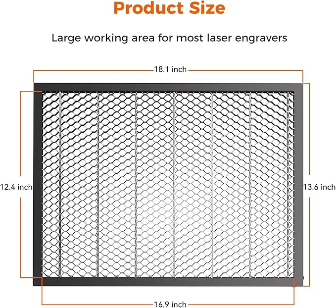 Creality Honeycomb Laser Bed for Falcon A1 Laser Engraver, Honeycomb Platform for Laser Engraving and Cutter Machine (18.1 * 13.6 in)