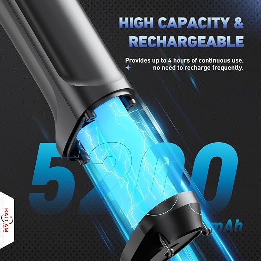 Ralcam 360° Articulating Borescope, 6.2mm/0.24in Slim Probe | 4X Zoom, Joystick 4 Ways Endoscope Inspection Camera with Light for Automotive Engine, HVAC, Mechanics