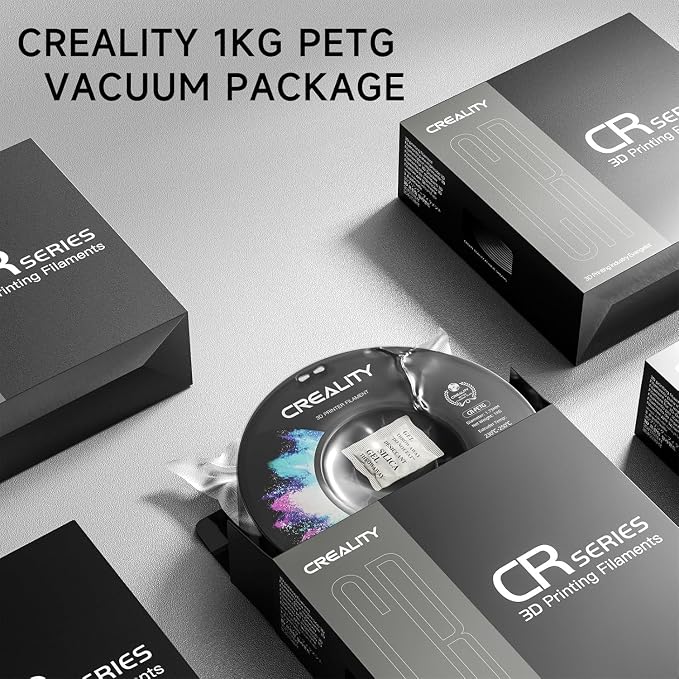 CREALITY PETG Filament 1.75mm 3D Printer Filament, 1kg (2.2lb) Neatly Wound Spool, Dimensional Accuracy ±0.03mm, Fit for Ender, Bambu Lab, Anycubic,ELEGOO FDM Printers, Green