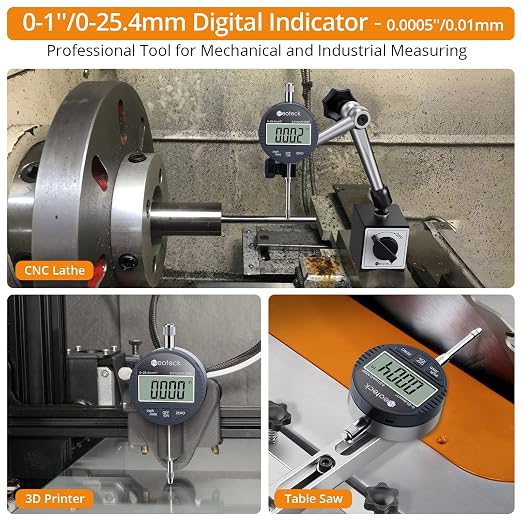 Neoteck 1'' Digital Indicator+0.03'' Test Indicator Set
