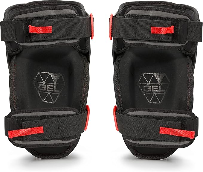 Prolock Impact-Absorbing Gel Knee Pads with Thigh Stabilization, Ideal for Flooring/Roofing, Adjustable (1 pair)