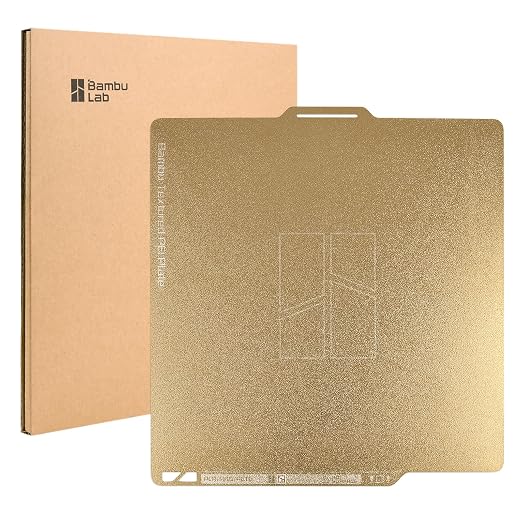 ENOMAKER Bamboo Lab Double Sided Textured PEI Build Plate for A1,P1S,P1P,X1C,X1 Carbon,X1E,X1 Series 3D Printer,Strong Adhesion 257x257mm Sheet,Magnetic Steel High Temp 180℃ Print Bed Parts&Accessory