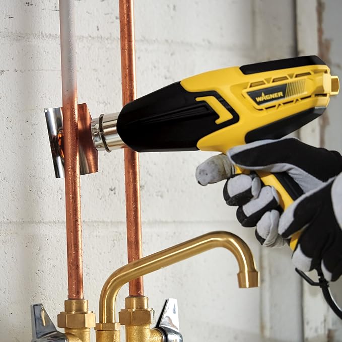 Wagner Spraytech 0503070 FURNO 700 Digital Heat Gun, 2 Nozzles & Temperature Setting Ranging 125áµ’F to 1300áµ’F, Electric Heat Gun for Paint Removal, Bending PVC, Crafts and More