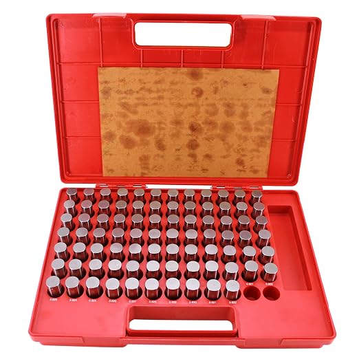 HFS(R) M5 Plus Steel Pin Gage Set with Storage Case for Carpenters and Home Improvement 82 PCS 0.751-0.832"