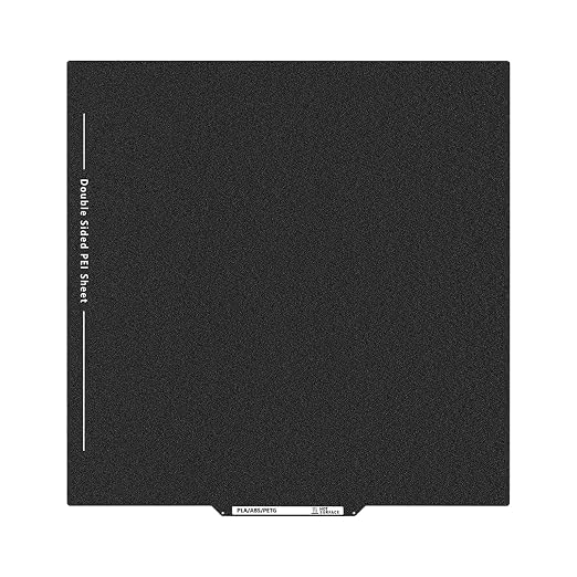 Upgraded Neptune 4 Max Double Sided PEI Build Plate, 3D Printer Black Textured PEI Platform for Elegoo Neptune 3 Max, Kobra 2 Max 430x430mm