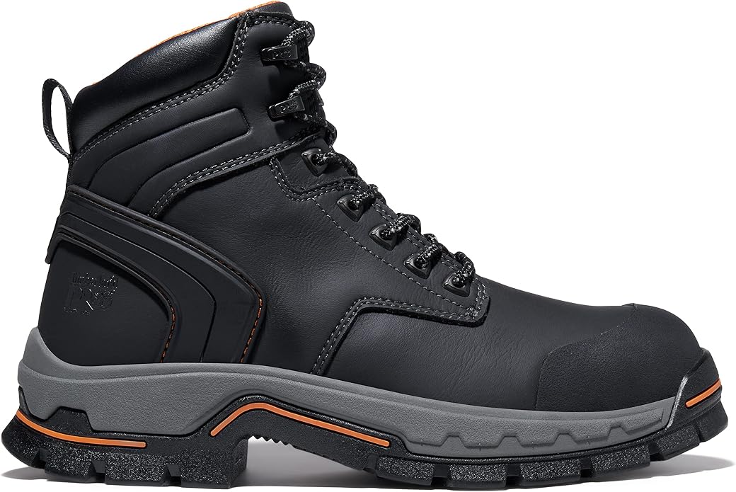 Timberland PRO Men's 6 Inch Stockdale Grip Max Alloy Toe Work and Hunt Boot